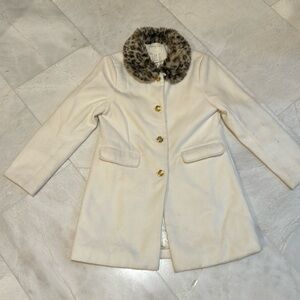 Girls 11/12 Forever 21 fur collared coat